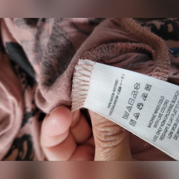 Free People Fiona Wrap Bell Sleeve Top Size XS in Pink - Picture 10 of 12